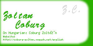 zoltan coburg business card